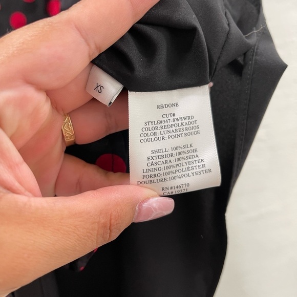 Re/Done Polka Dot 80s Silk Dress - Picture 5 of 6